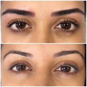 Microblading before and after image
